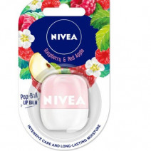 Nivea Pop Ball Raspberry & Red Apple Lip Balm 7g