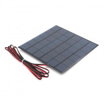 2W 12V 167mA Mini Polycrystalline Solar Panel + 100cm Red & Black Wires