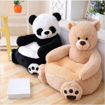 READY STOCK NOW ~Cartoon Lovely Animals Skin Cover Teddy Bear Panda Unicorn Duck Kids Sofa Chair Plush Toys Seat Baby